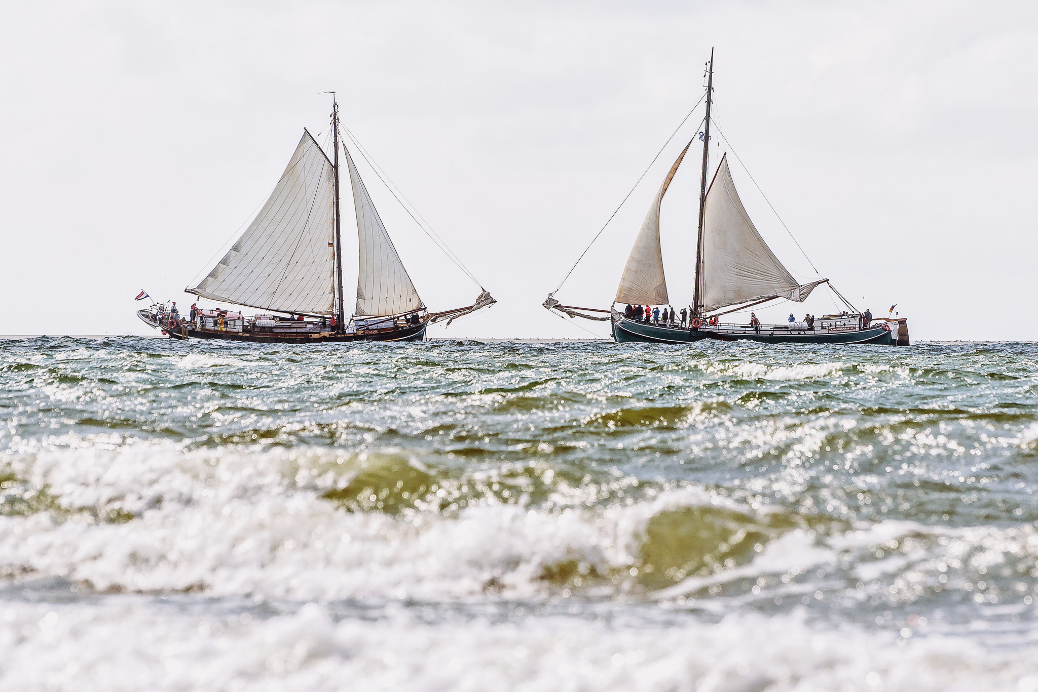 Segelschiffe auf der Nordsee