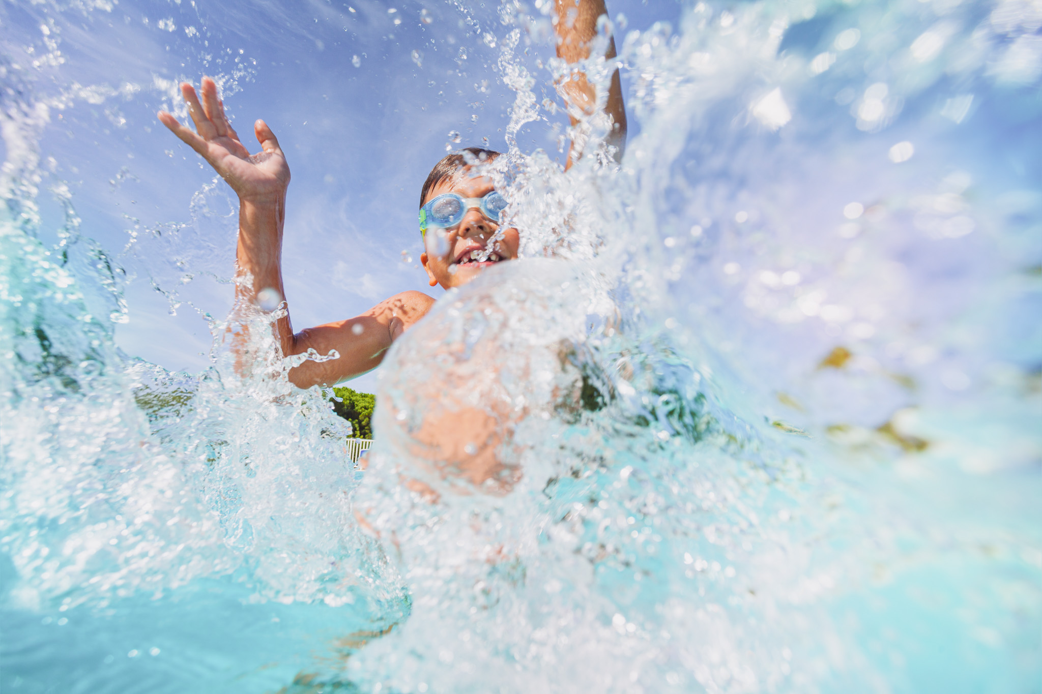 Surfer im Wasser