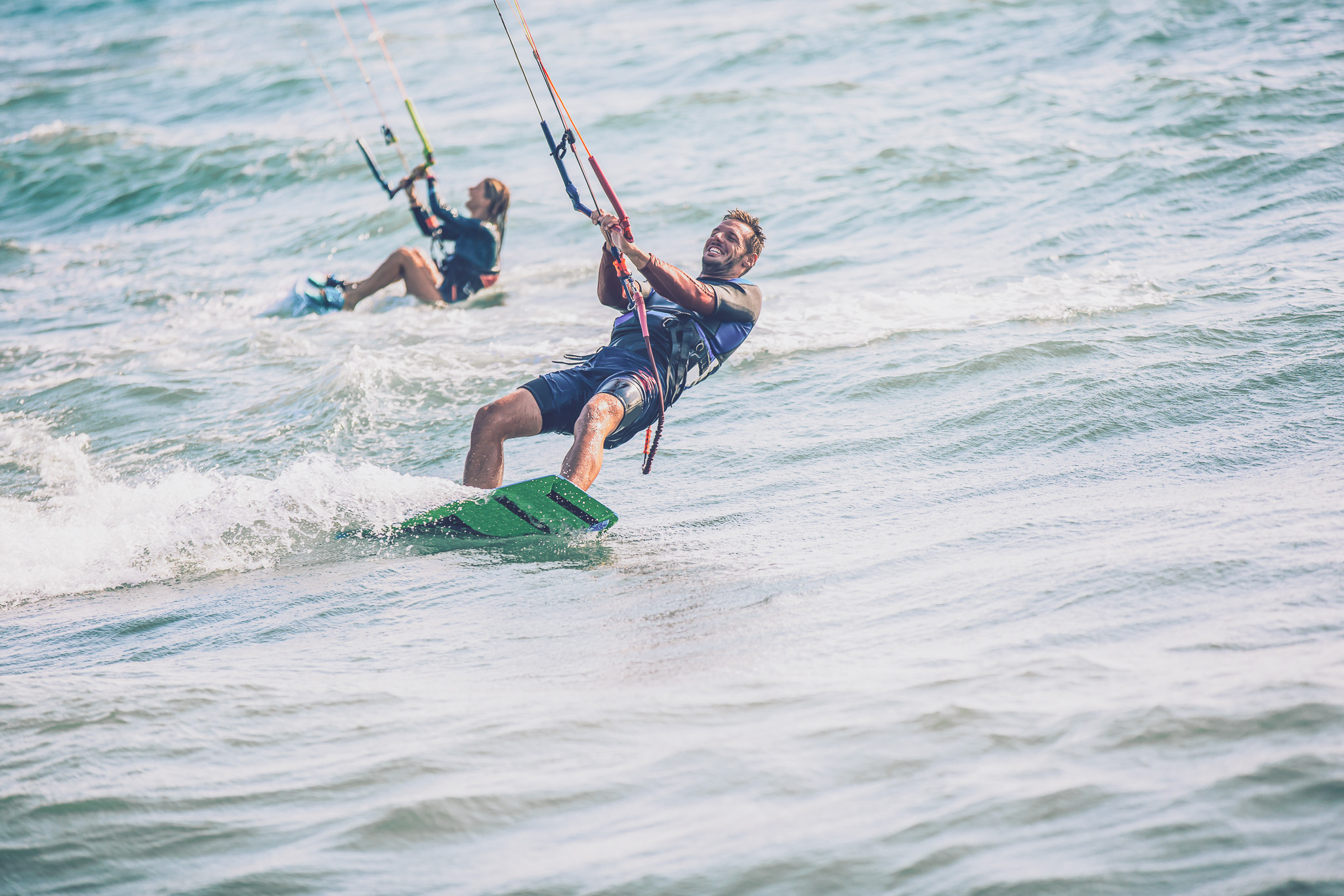 Kitesurfer an der Nordsee