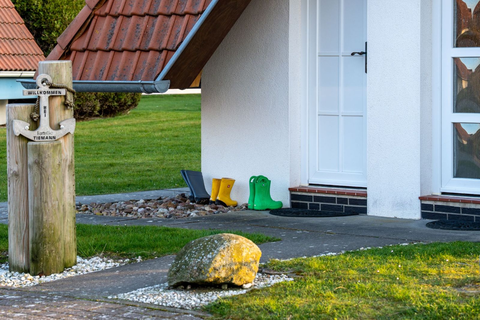 Gummistiefel vopr dem Ferienhaus